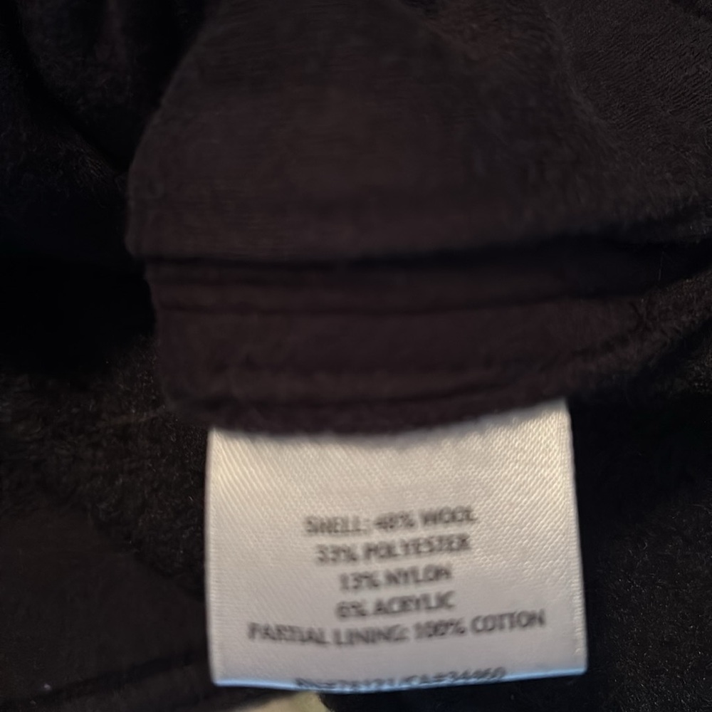 Eileen Fisher Moto Asymmetrical Zip Up Wool Blend Sweater Jacket Dark Gray XS - Picture 4 of 10